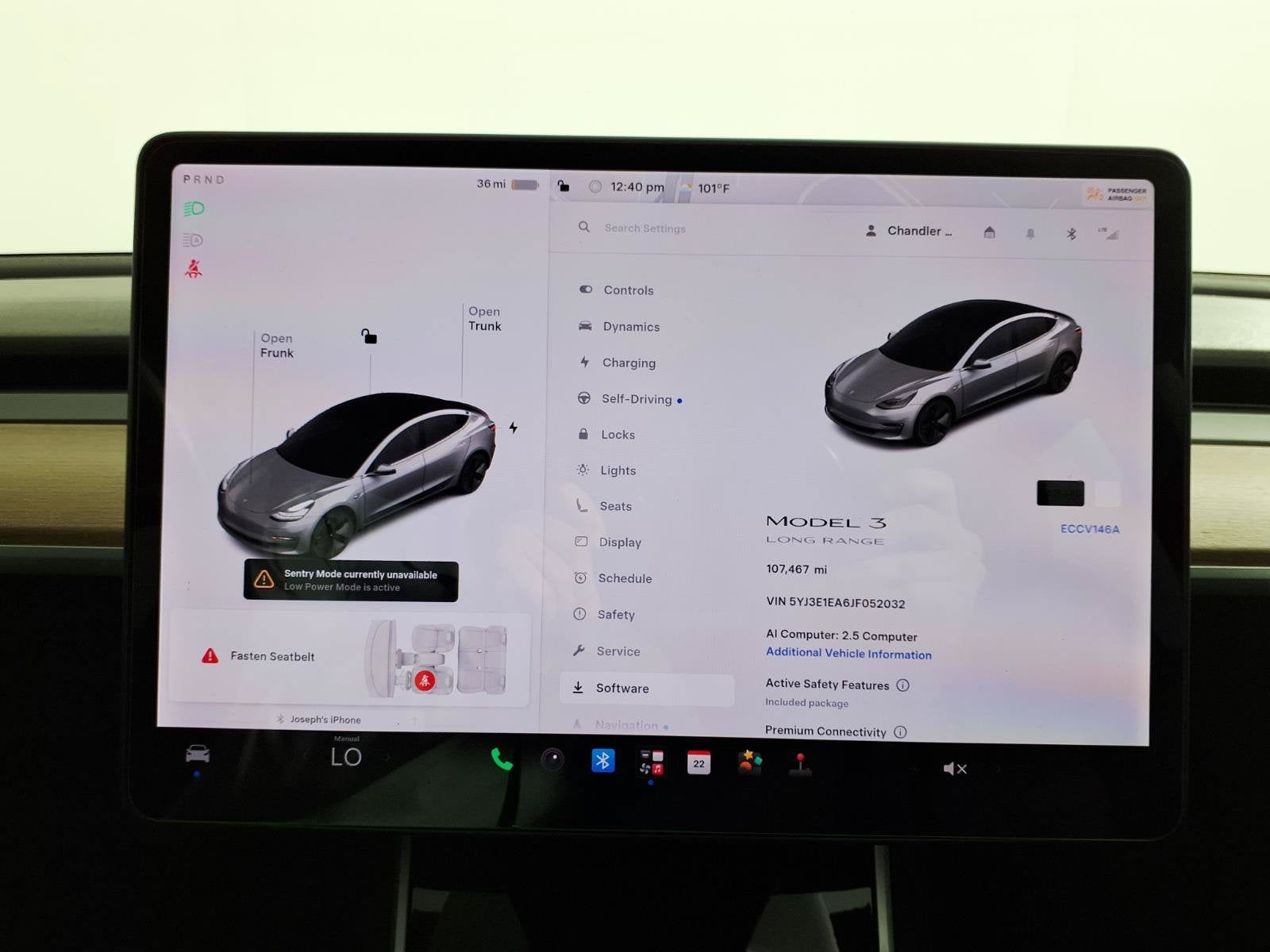 2018 Tesla Model 3 Long Range Battery