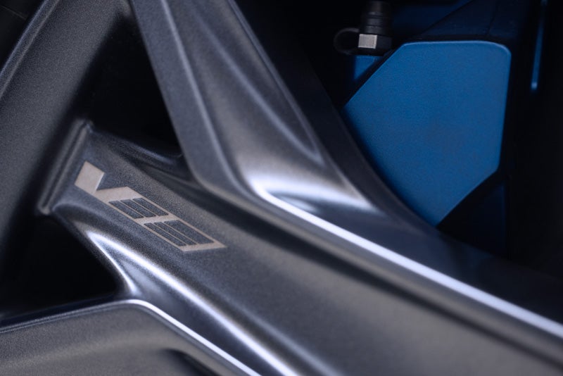 Close-up of the 2026 OPTIQ-V Brembo Performance Front Brakes | Earnhardt Chandler Cadillac in Chandler AZ